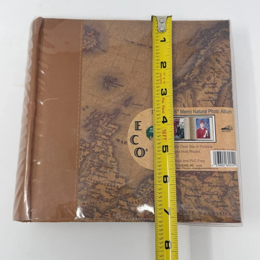 Vtg Pioneer ECO 4 x 6 Bi-Directional Natural Acid Free 100 Photo Album - Brown